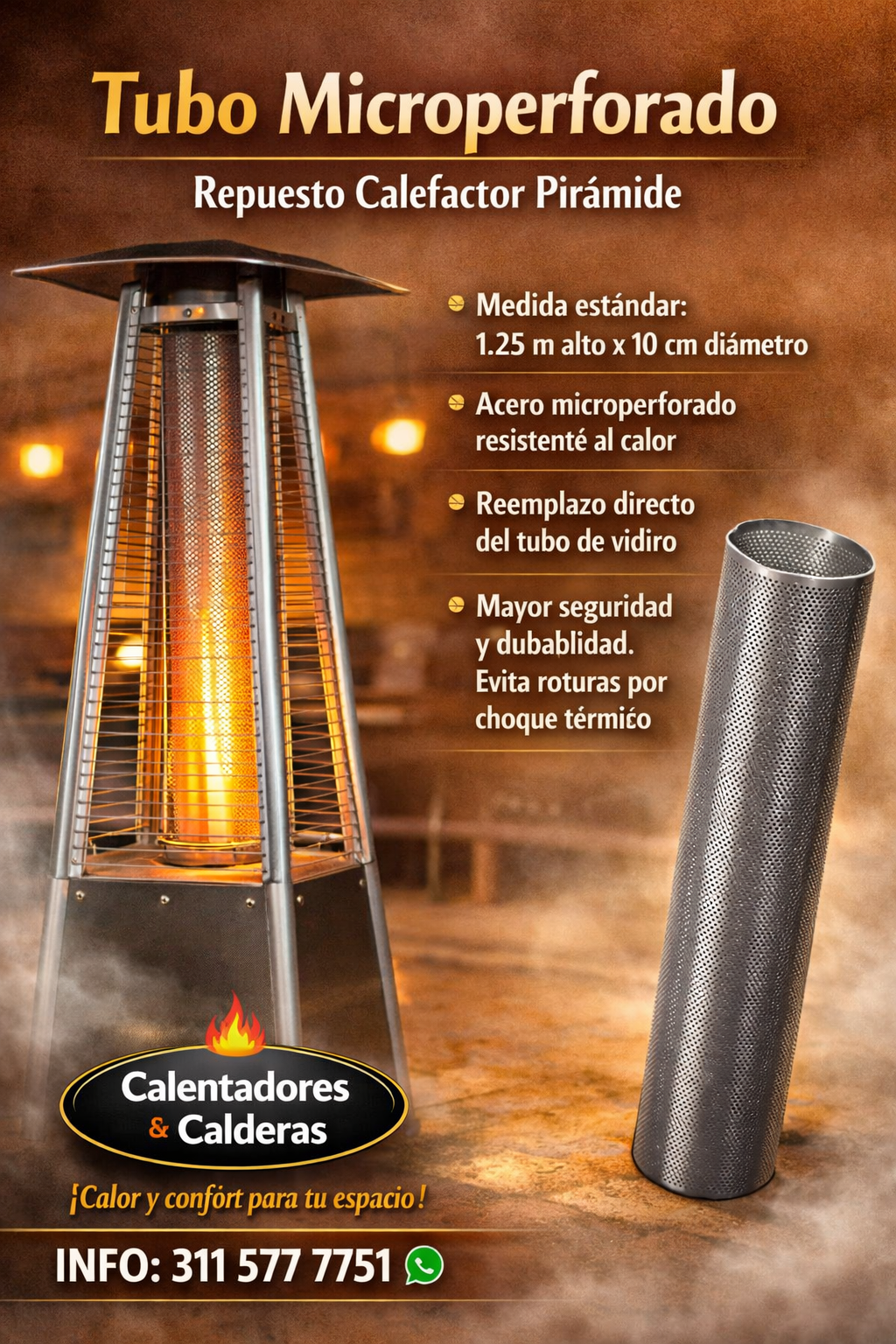 Repuesto Tubo Microperforado